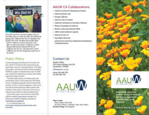 AAUW CA Brochure - Outside